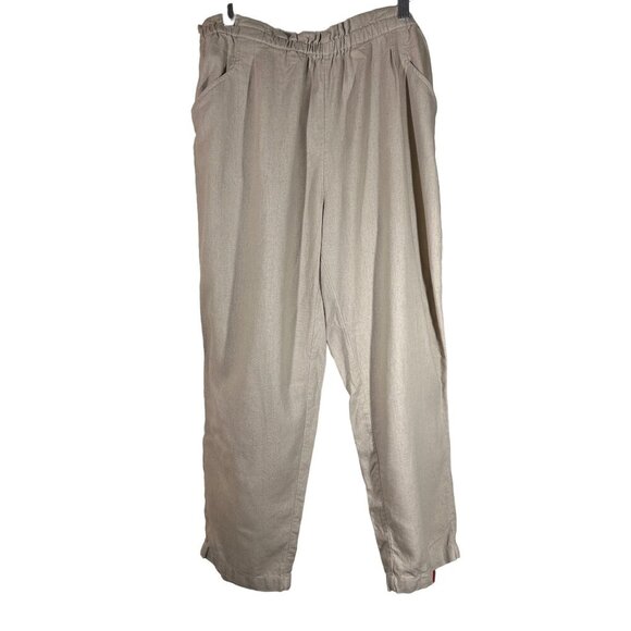 Caslon Pull On Linen Blend Jogger Pant size Large - Picture 2 of 10